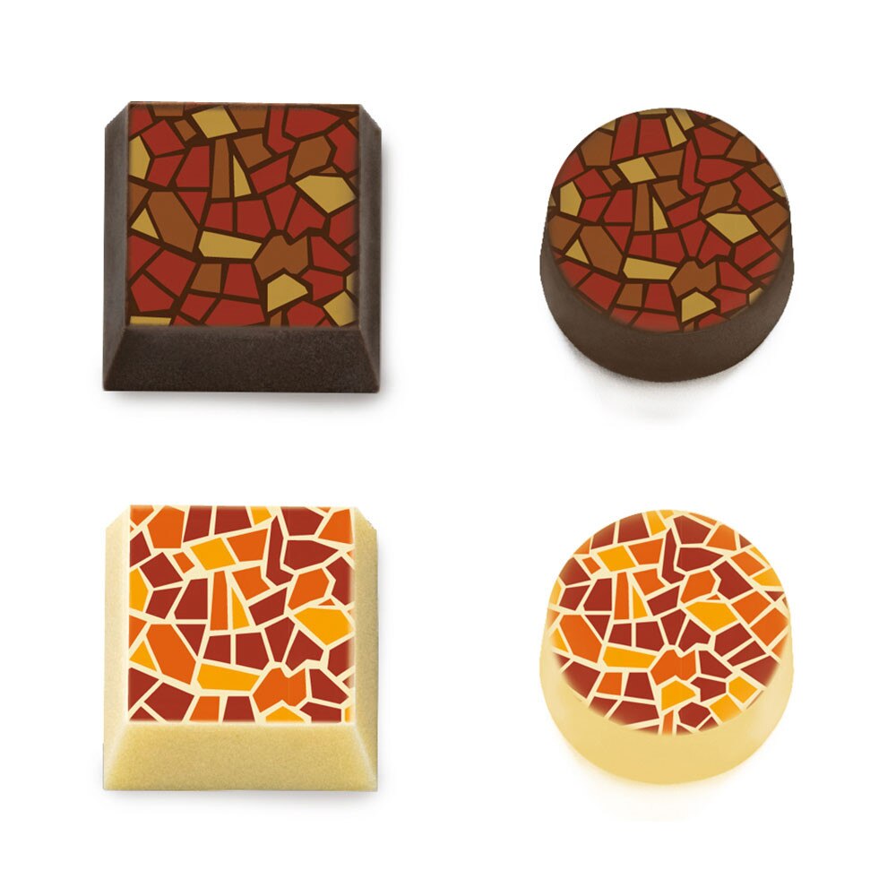 Chocolate World Transfers For Magnetic Moulds 135 x 275 mm Mosaic